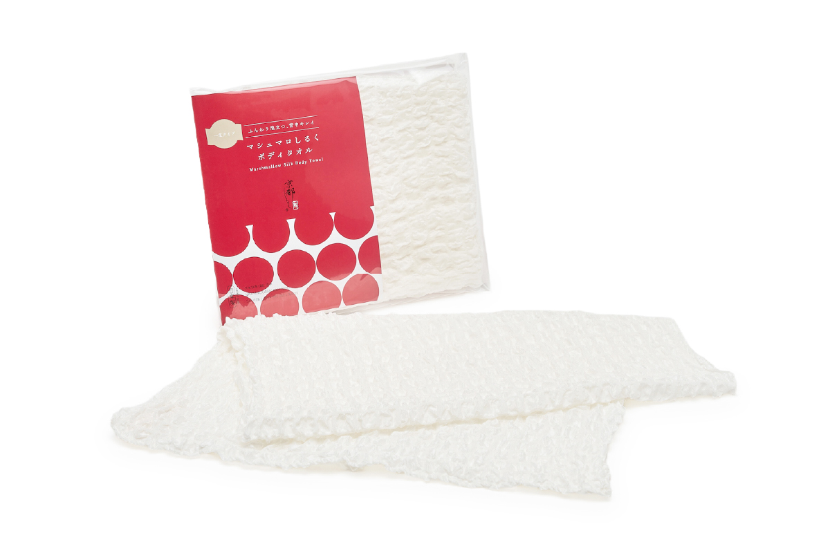 マシュマロシルクボディタオル-一重-