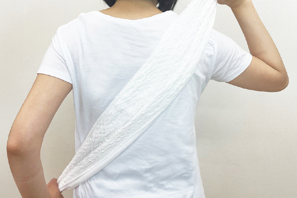 全身にやさしく届く、スリムなロングサイズ