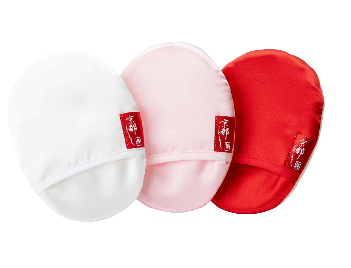 絹羽二重 珠の肌パフ　3カラーズ