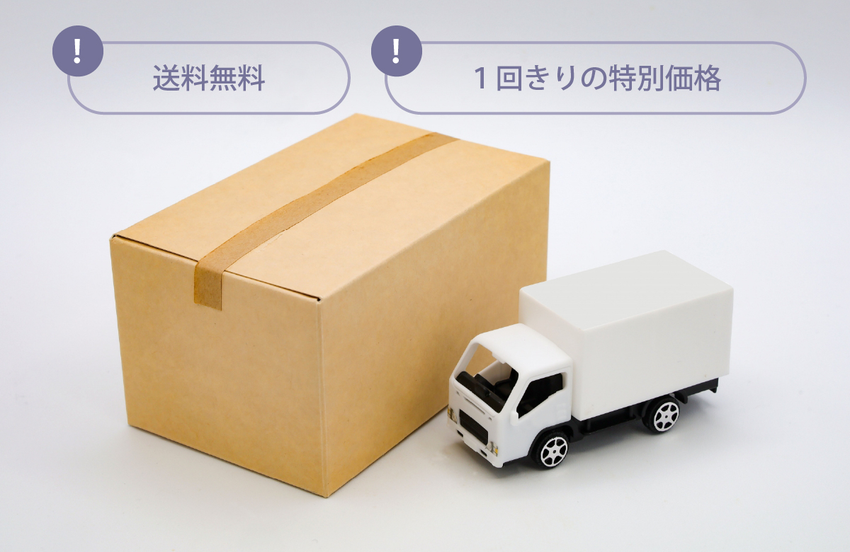 特別価格＆送料無料で気軽にスタート